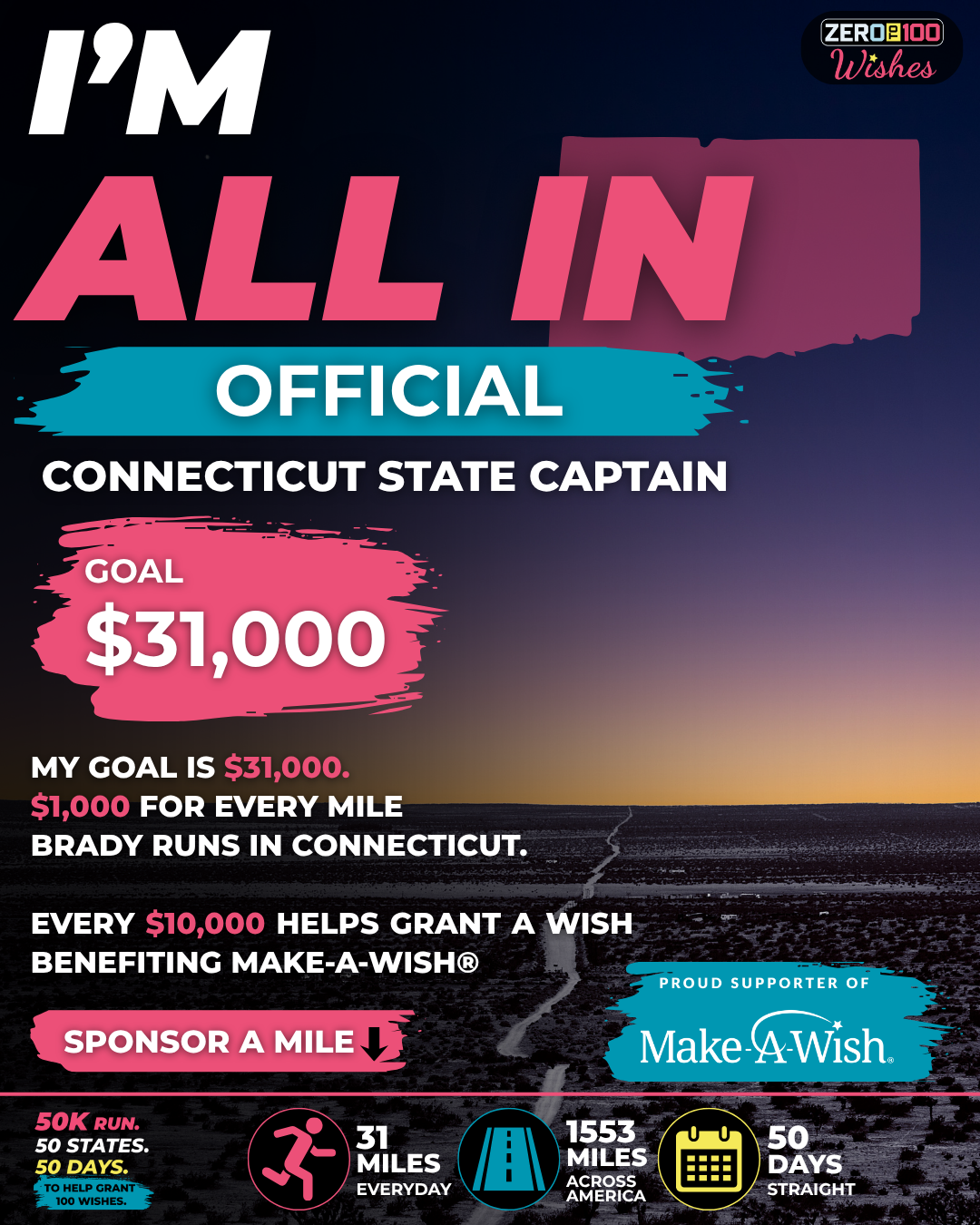 Connecticut I'm All In: State Captain