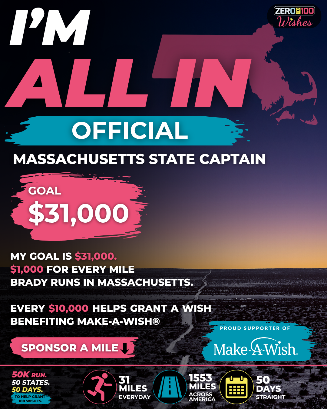 Massachusetts I'm All In: State Captain