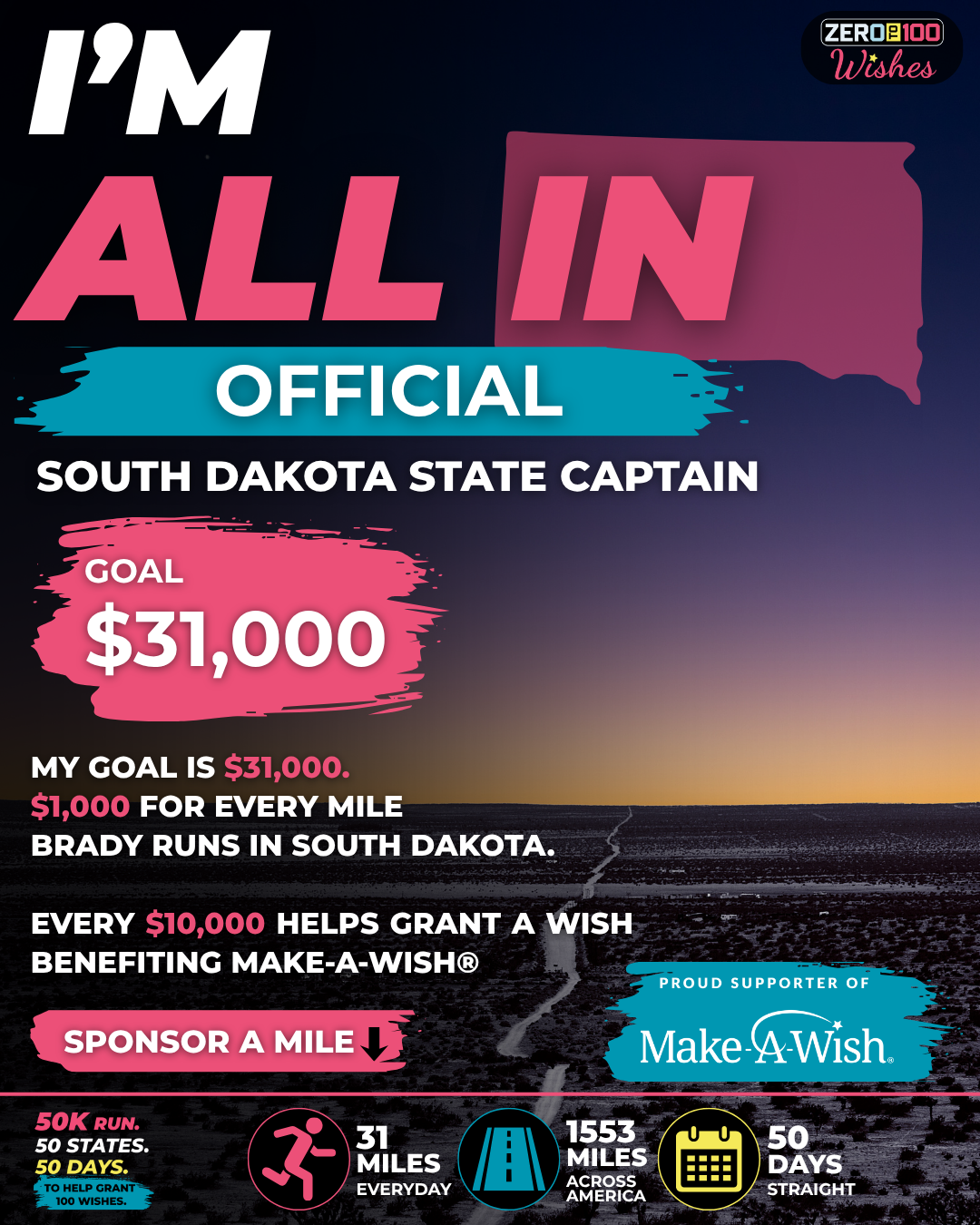 South Dakota I'm All In: State Captain