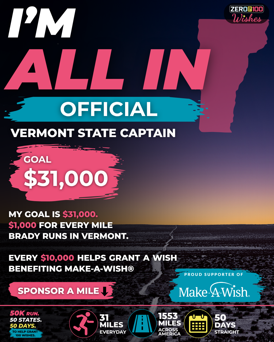 Vermont I'm All In: State Captain
