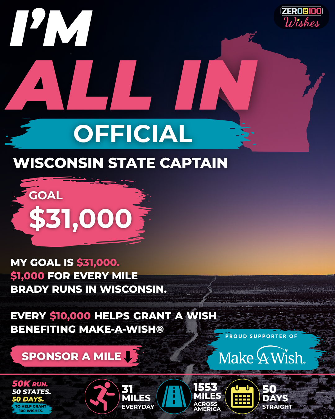 Wisconsin I'm All In: State Captain