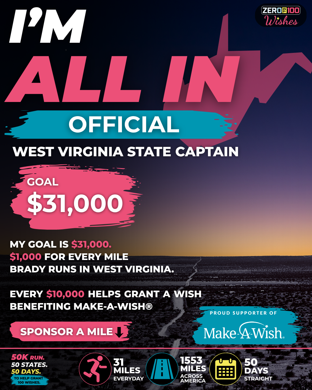 West Virginia I'm All In: State Captain