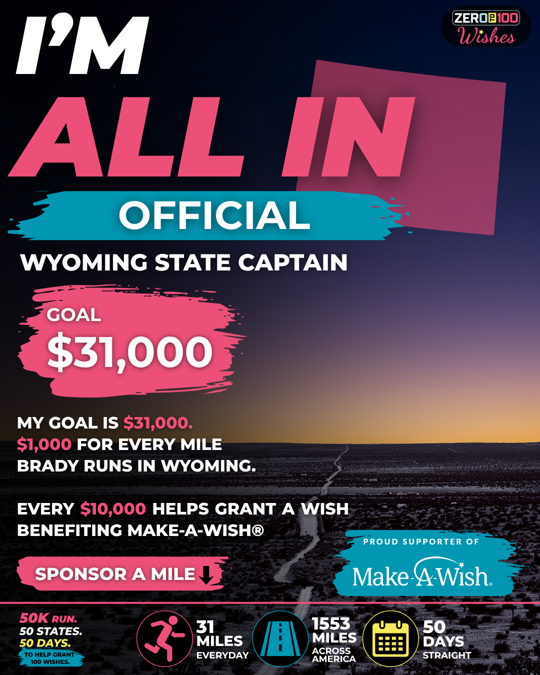 Wyoming I'm All In: State Captain